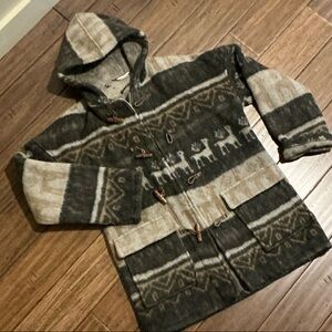 T’ARA PAQA artesania Aymara Cochabamba Cozy Hooded Coat